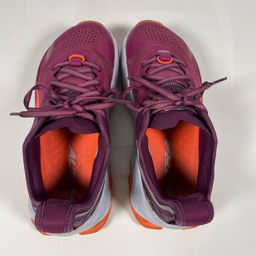 SOLD Altra Women's Olympus 5 Running Shoes Vibram Trail Run Purple Orange Size 8 - Picture 7 of 14